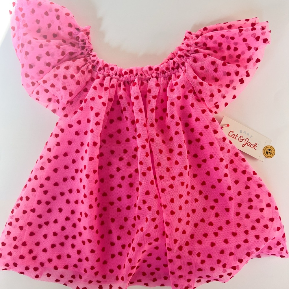 Cat & Jack Pink Heart Dress